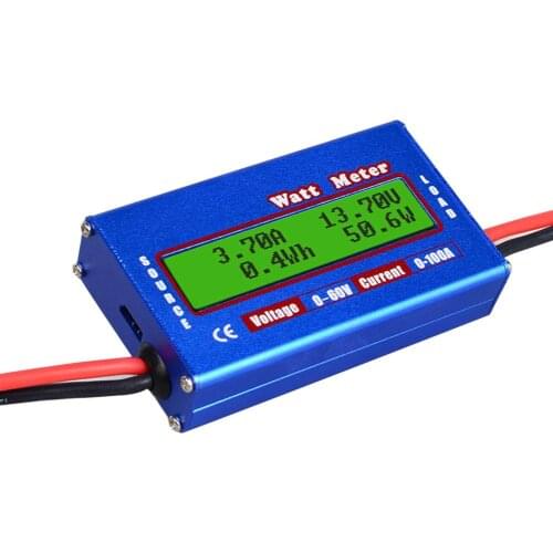 Hot Sale Professional DC 60V 100A Balance Voltage Battery Power Analyzer RC Watt Meter