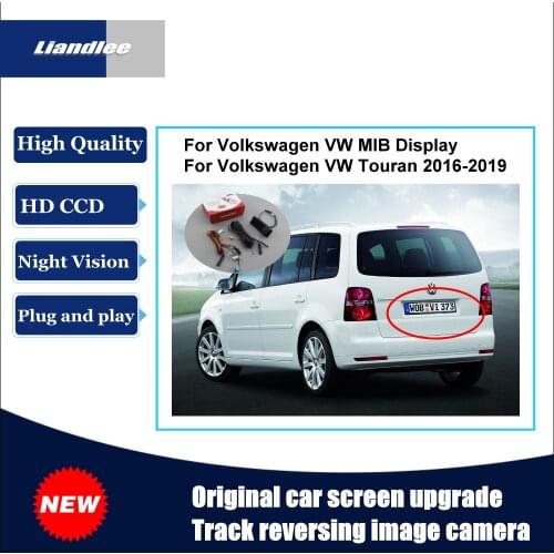 Car Track Handle Camera For Volkswagen VW Touran 2016 2017 2018 2019 Original Car Screen Upgrade Reversing Camera Plug And Play