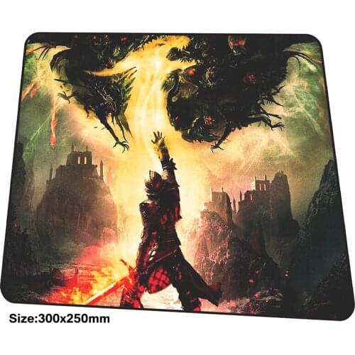 Dragon age mouse pad 300x250mm mousepads best gaming mousepad gamer ergonomic large personalized mouse pads cute keyboard pc pad
