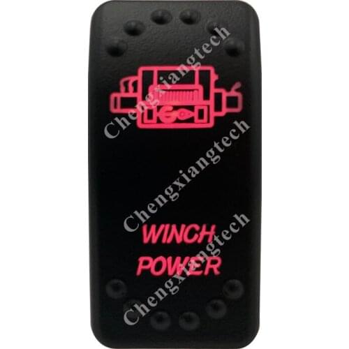 12V 20A / 24V 10A Dual Red Led 5P On Off SPST Rocker Switch Winch Power Waterproof for Car Boat Truck Circuit Breaker