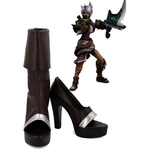 Hot Game LOL Riven the Exile Cosplay Boots Shoes Custom Made