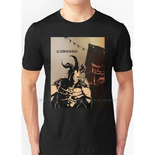 Gloomhaven - Board Game - Minimalist Movie Poster Style - Gaming Art T Shirt 100% Pure Cotton Minimal Design Board Game Graphic