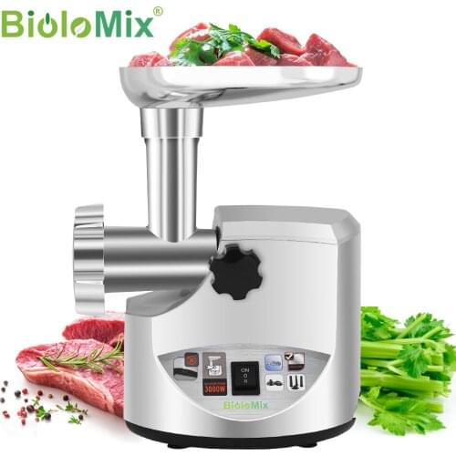 Heavy Duty 3000W Max Powerful Electric Meat Grinder Home Sausage Stuffer Meat Mincer Food Processor