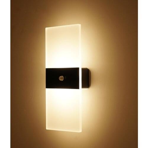 PIR Motion Sensor Human Detector Wall Light Cabinet Lamp 2 Modes USB Magnetic Fixing Design for Wardrobe Cabinet Closet Cupboard
