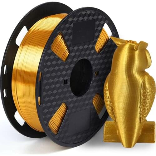 Silk Silver PLA Filament 1.75mm 500g 3d Printer Filament Silky Shine 3d Pen Printing Materials Shiny Metal Metallic