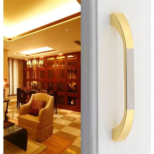 New 1PCS Modern Furniture Handles Kitchen Door Handles Pulls Zinc Alloy Cabinet Wardrobe Knobs Drawer Pulls Fashion with Screws