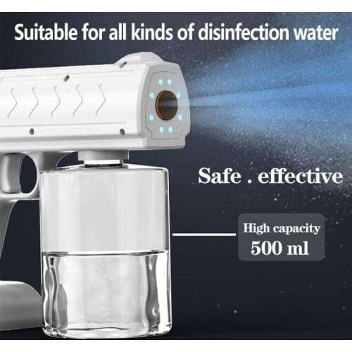 New Garden Accessories 500ml Blue Light Wireless Nano Steam Atomizer Fogger Disinfection Water Sprayer Machine Steam Spray Guns