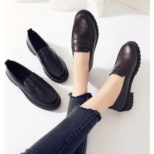 Japanese Style Lolita Shoes Fashion Women Balck Leather Pointed Toe Breathable Buckle Rhinestone Casual Jobs Cosplay Shoes