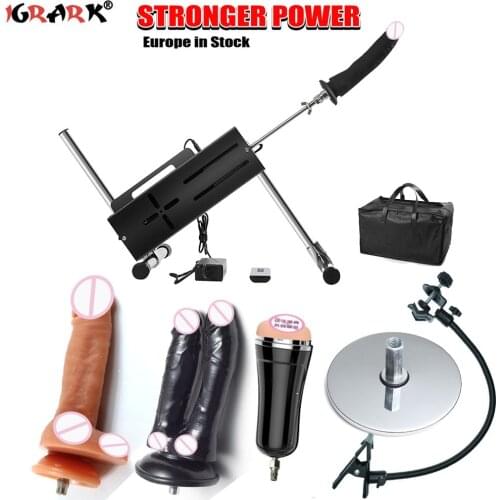 IGRARK Premium sex machine, Large Thrusting Machine Wireless Remote Control Vibrator with many accessories Suction Cup&dildo