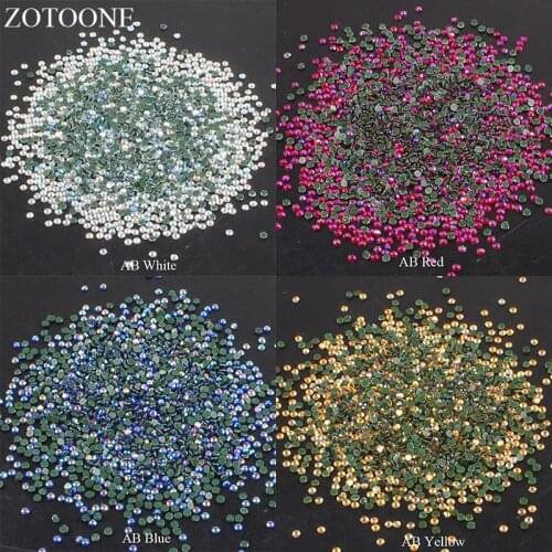Iron On Glass Strass Stones And Crystals Hotfix Flat Back AB Rhinestones Nail For Clothing Crafts Applique Decoration E