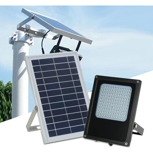 Solar Powered Floodlight 120 LED Solar Lights IP65 Waterproof Outdoor Security Lights for Home, Garden, Lawn