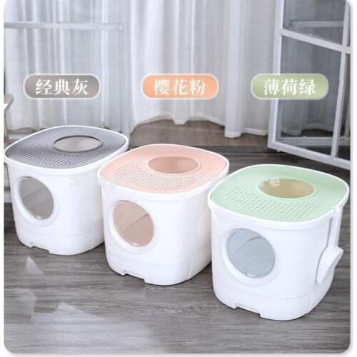 Cat Litter Basin Fully Closed Drawer Toilet Large Anti Splash Semi Closed Push In And Push Out Oversized Cat Products