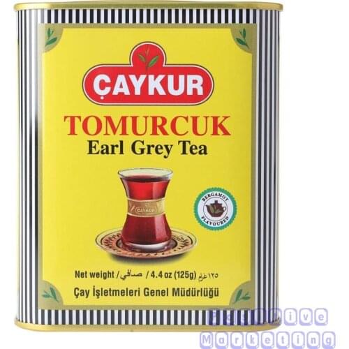 Turkish Tea Çaykur Earl Grey Scented Bud Tea Tin Can Tea 125 Gr High Quality Pure Turkish Black Tea Çaykur Tomurcuk