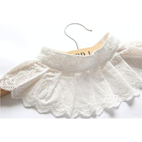 YSMILE Y New Arrive Women Sweet Lace Fake Collar White All Match Elegant Cloak False Collar Female Clothes Accessoriess