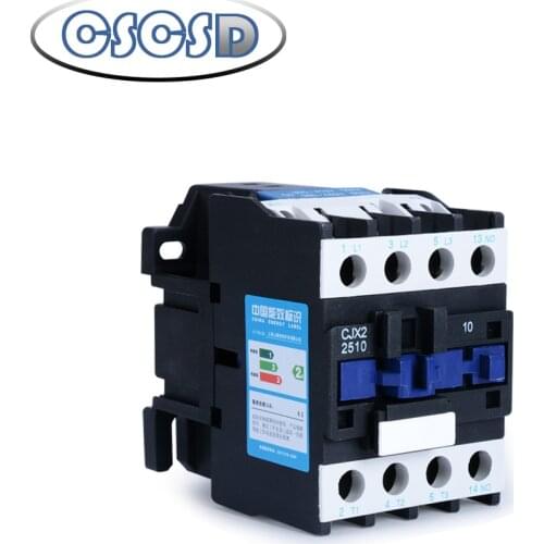 1pcs AC contactor 25A CJX2-2510 2501 switches single phase three phase voltage 380V 220V 110V 36V 24V