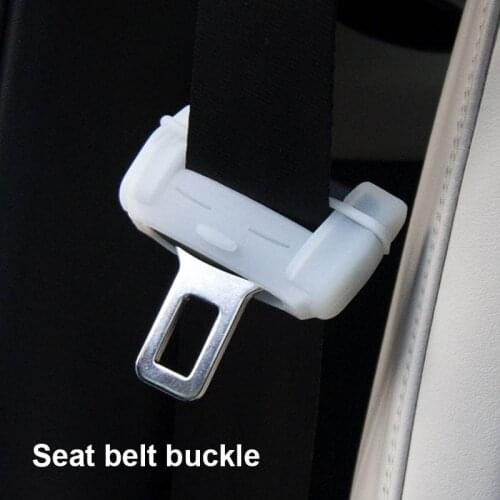 2x Car Accessories Seat Belt Buckle Cover For Ford Focus 2 Fiesta Mondeo Kuga Citroen C4 C5 Skoda Octavia Rapid Superb