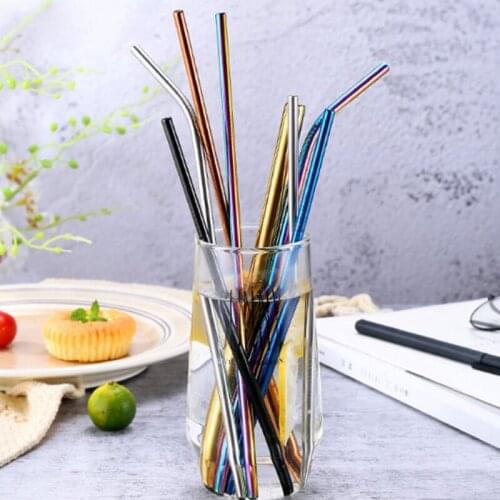 2 Pieces Eco-Friendly Reusable Straw High Quality 304 Stainless Steel Metal Straw for 30 Oz Mugs Straw Wholesale