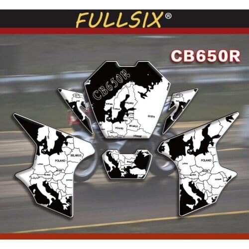 Motorcycle 3D sticker suitable for Honda CB650R front fuel tank Prevent scratc fuel tank pad sticker Protector decals