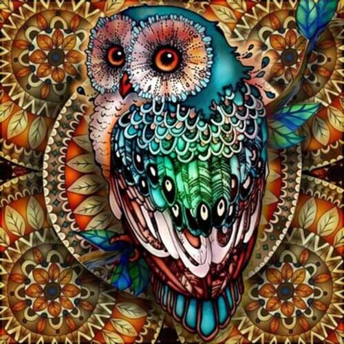 Diamond Mosaic Full Squarer/Round Diamond Embroidery Icon owl DIY Diamond Painting Cross stitch Rhinestone Decor Paintings KL14