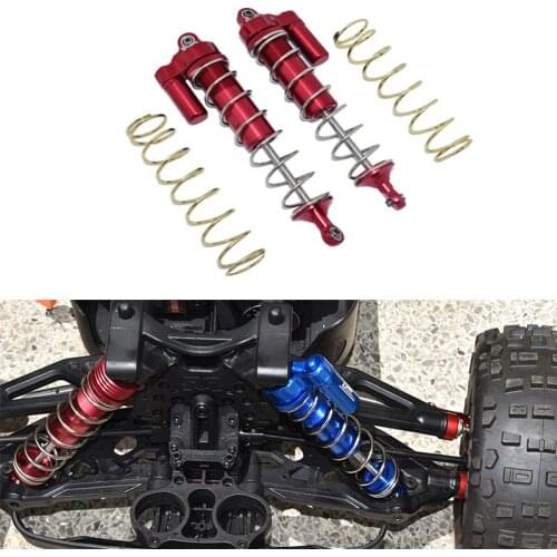 ALUMINUM FRONT L-SHAPE PIGGY BACK SPRING DAMPERS 177MM ARRMA 1/5 KRATON 8S ARA330609 MAKX177F/L