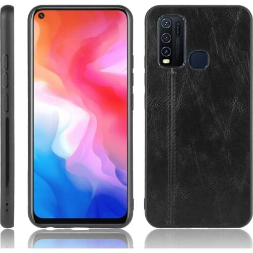 For VIVO Y50 Case Genuine Leather Cover For VIVO Y50 Y 50 Phone Cases Back Capas Fashion Funda