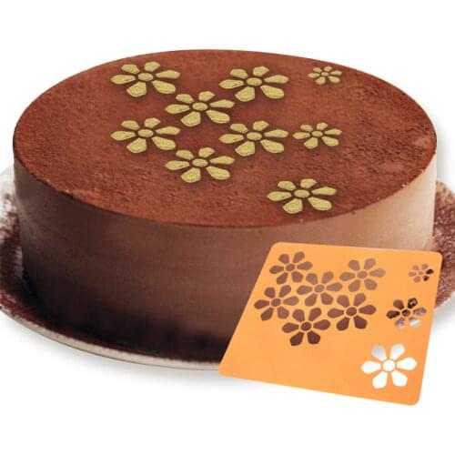 Baking Mould many flowers one piece Design Spray Flowers Die Mold Spray/Cake/Printing/Sugar Powder Sieve Wedding Cake Decorator