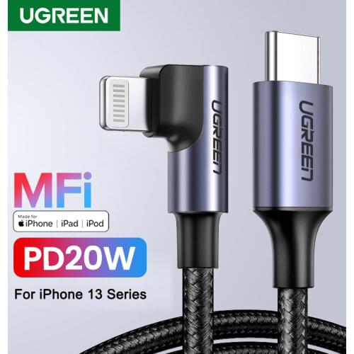 Ugreen MFi USB C to Lightning Cable for iPhone 12 Mini Pro Max 20W 18W PD Cable Fast Charging Data Charge Cord for Macbook pro