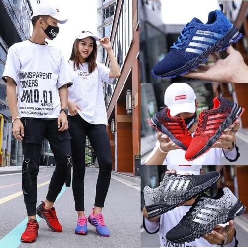 New Men Running Shoes Breathable Outdoor Sports Shoe Red Lightweight Sneakers for Women Comfortable Athletic Training Footwear