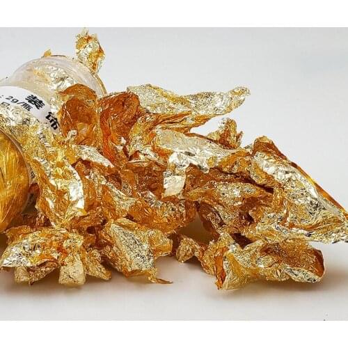 24K Gold Foil Leaf Anti-Aging Gilding For Food Decorations Handmade DIY Scrapbooking Craft Decoration 1g