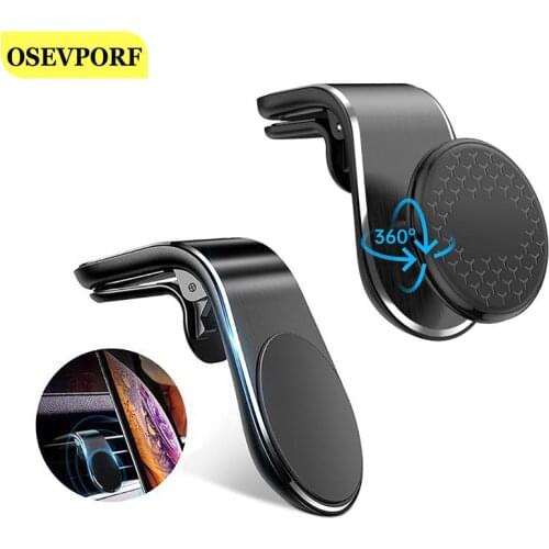 360 Degree Magnetic Car Phone Holder for iPhone 11 Universal Air Vent Mount Outlet Magnet Navigation Car Bracket Rotatable Stand