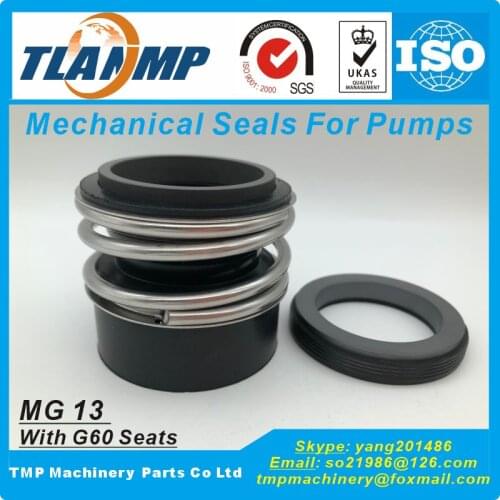 MG13-38 (MG13/38-G60) TLANMP Burgmann Mechanical Seals for Water Pumps with G60 stationary seat-(Material:SIC/SIC/VIT)
