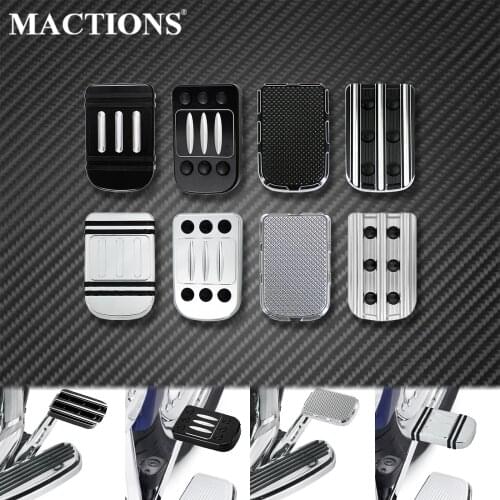 Motorcycle CNC Footrest Large Brake Pedal Pads Cover Footpeg For Harley Dyna Softail Fat Boy Touring FLHR Street Electra Glide