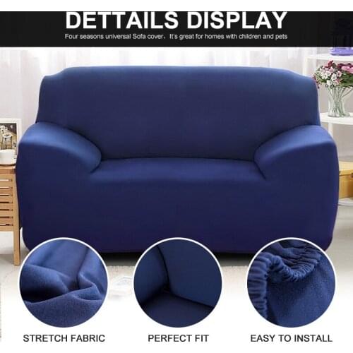 Non-slip Sofa Slipcover Sofa Cover Solid Color Stretch In Four Seasons Universal Washable Modern Home Decor 1/2/3/4 Seater