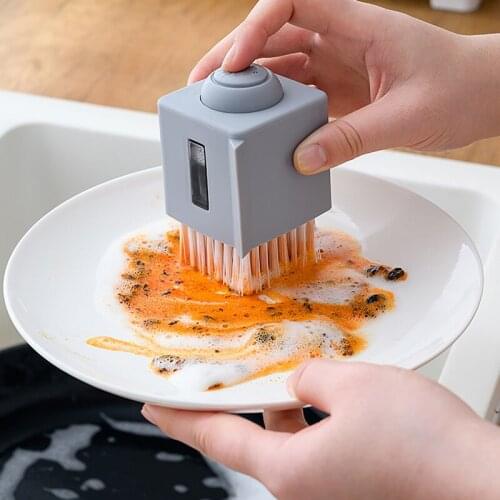 Non-oily Hydraulic Water Spray Pot Brush Decontamination Dishes Cleaning Brush Dishwashing Brush Cleaning Brushes