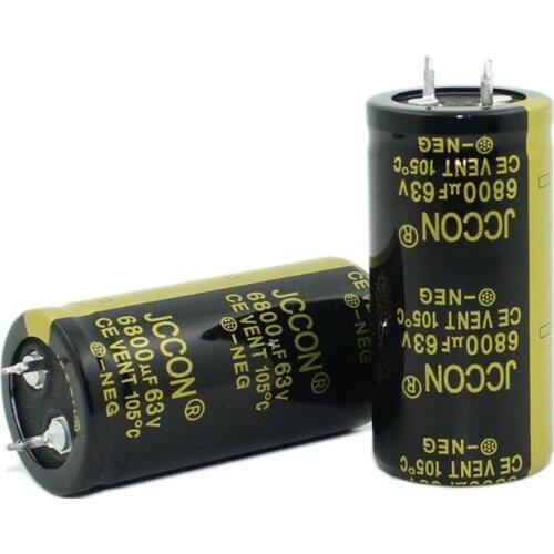 2021 New 63V 6800uF 25x50 Aluminum Electrolytic Capacitor High Frequency Low impedance