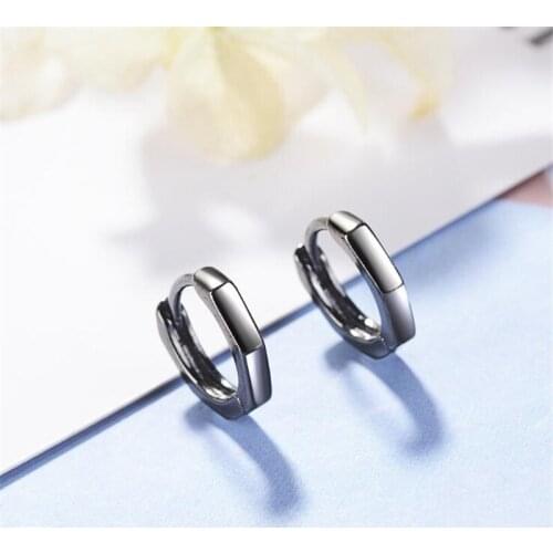 New Exquisite Fashion Temperament Simple Couple 925 Sterling Silver Jewelry Round Beautiful Dangle Earrings SE605
