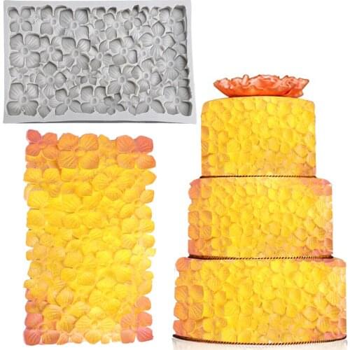 New 3D Petal Silicone Molds Fondant Craft Cake Candy Chocolate Sugarcraft Ice Pastry Baking Tool Mould Soap Mold Cake Decorator