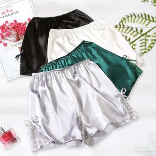 Safety shorts Flat Tiered under skirt Sexy White Solid short femme woman shorts underwear Soft Comfortable loose Safety Pants