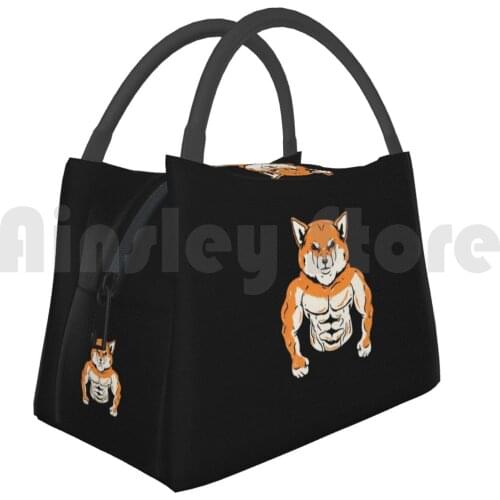 Cooler Lunch Bag Picnic Bag Muscular Shiba Inu-Fitness Bodybuilding Dog Shiba Inu Shiba Inu Shibe Shiba Ken