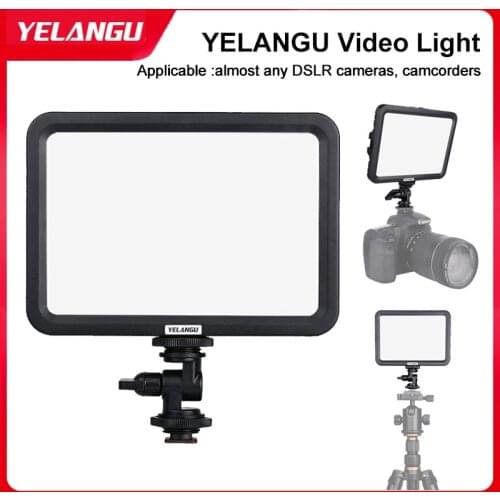 Yelangu Double Color Temperature Video Light Dimmable Led Light Photo Studio Lamp Panel for Dslr Camera Dv Camcorder Vlogging