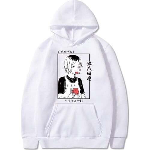 Anime Cartoon Haikyuu Kenma Kozume Hoodies Sweatshirts Women Men Long Sleeve Pullovers Sportswear Oversized Unisex Clothing