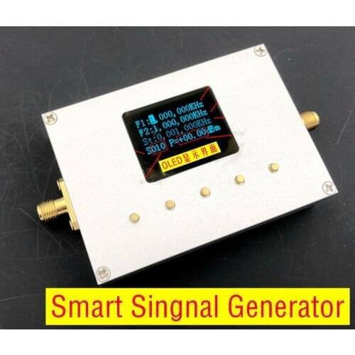 25MZH-6000MHz Smart Singnal Generator RF signal source OLED Display Adjustable amplitude f/ Ham Radio Amplifier