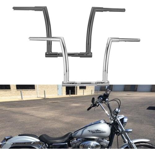 12" Rise 1 1/4" Ape Hangers Handlebar For Harley Softail Sportster Custom Ultra 2012-2016 FLD 2013-2017 FXDB Motorcycle