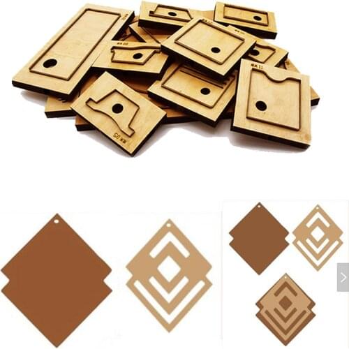 Japan Steel Blade Rule Die Cut Steel Punch Double Prism Prismatic Cutting Mold Wood Dies for Leather Cutter for Leather Crafts