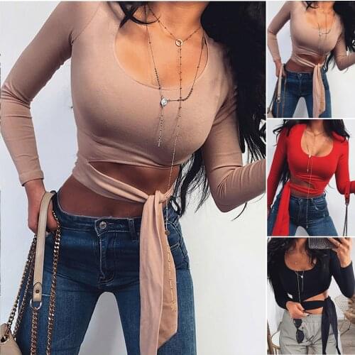 Womens Clothing Party Clothes Women Tee Shirts Women T-shirt Long Sleeve Top Ladies Bodycon Casual T Shirt Sexy Ladies Shirt