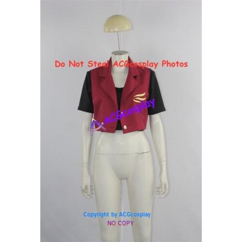 Fabric made Claire Redfield Vest and black shirt Cosplay Costume acgcosplay costume