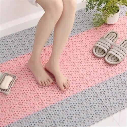 1PC Bath Mat Shower Pads Candy Color DIY Bathroom Massage Mats Non-slip Splicing Floor Mat Household Living Room Doormat 30*20cm