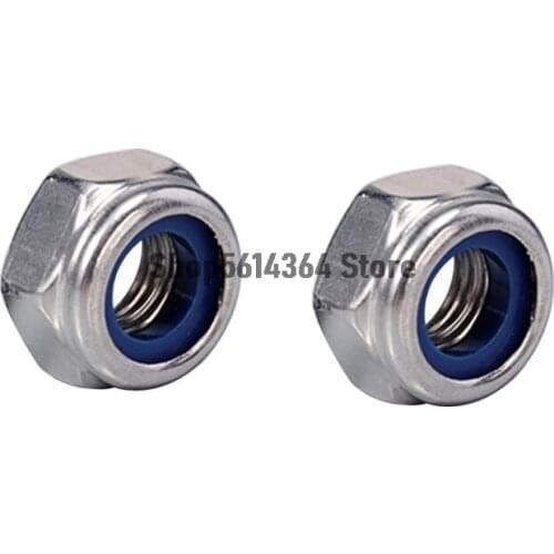 3pcs M16 x 1.5mm Pitch Metric Fine Thread 304 Stainless Steel Hex Lock Nuts