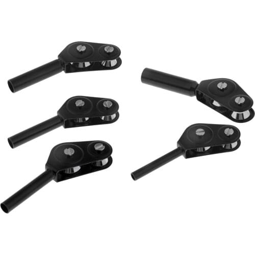 5pcs Stainless Steel Fishing Rod Roller Guides Ring Double Roller Big Game Deep Sea 4mm 5mm 6mm 7mm 8mm Trolling Pole Accessory