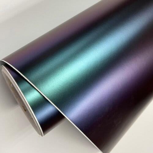 50cm*152/200/300/500cm Blue Green Purple Car Chameleon Wrap Auto Carbon Fiber Wrapping Film Vehicle Change Color Sticker Vinyl